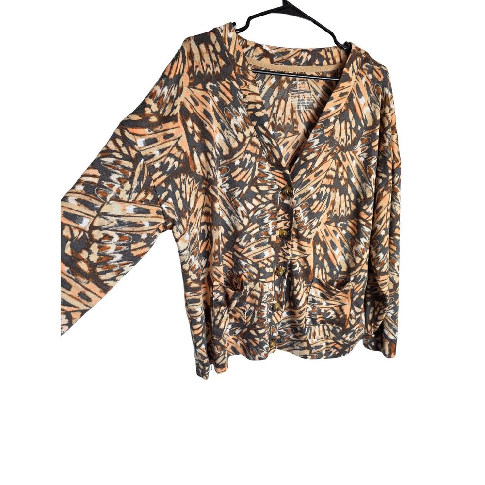 Joyspun Butterfly Wing Print Lounge Cardigan Top Size XL 16-18